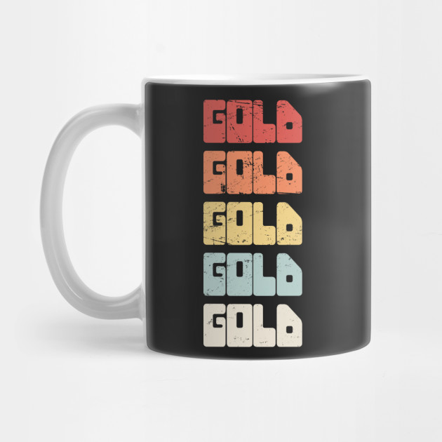 GOLD | Vintage 70s Gold Panning Text